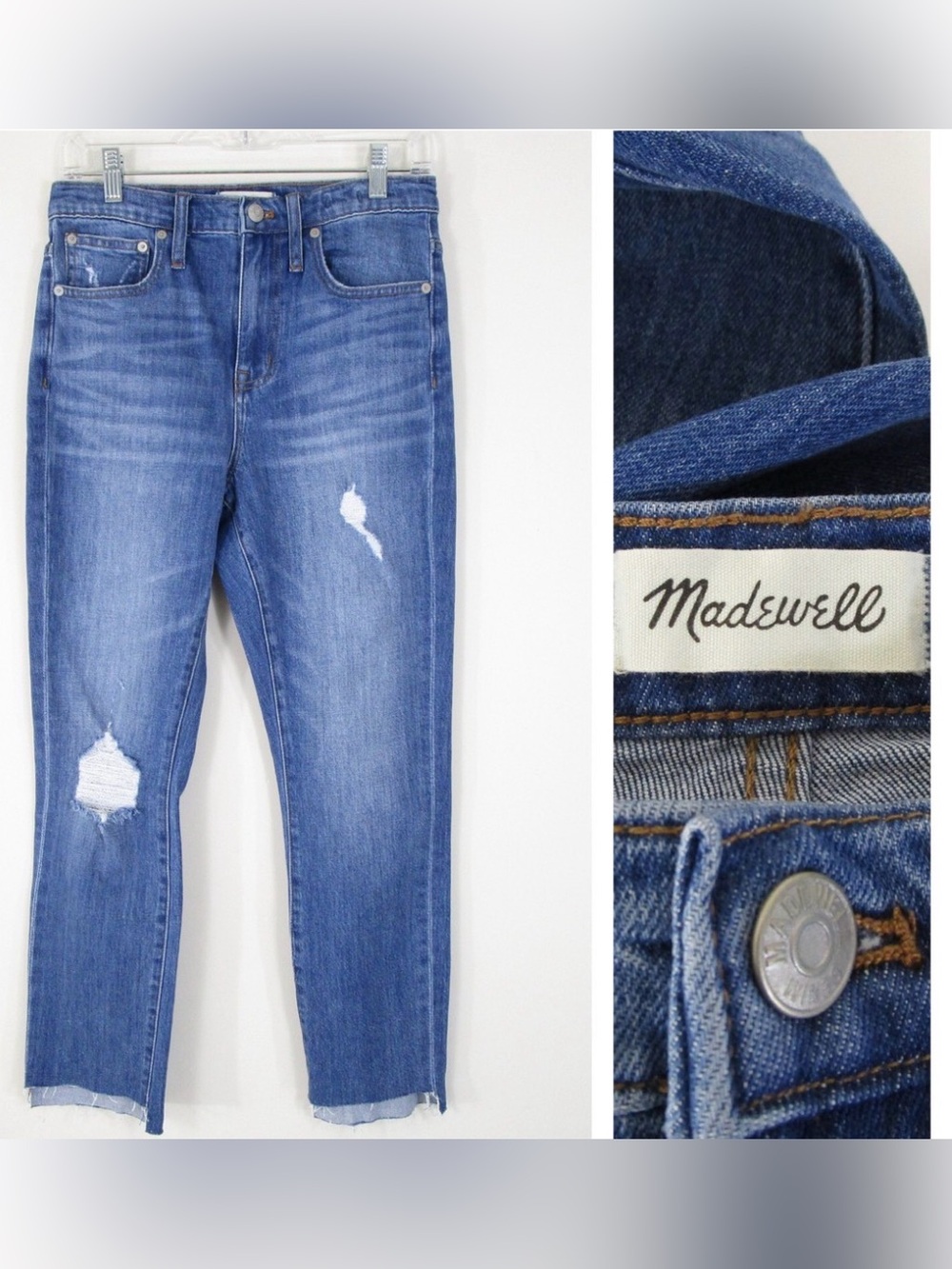Madewell High Rise Blue Jeans with Vintage Appeal Size 27